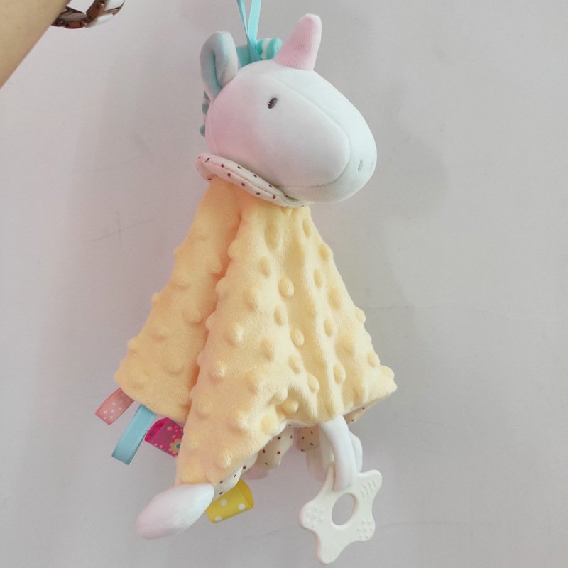 Hot Sale Factory Direct Price Baby Comforter Security Blanket Animal Handkerchief Saliva Blanket For Baby