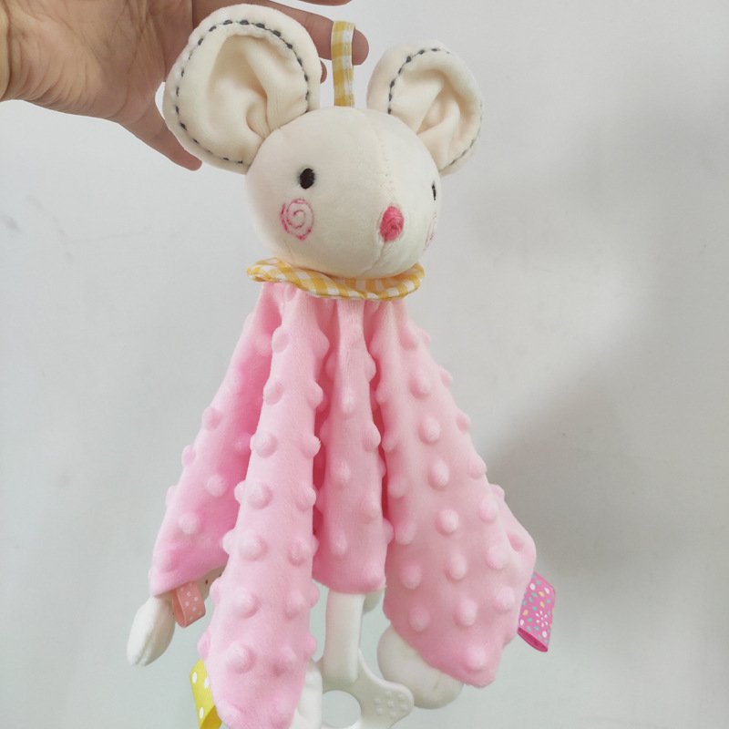 Hot Sale Factory Direct Price Baby Comforter Security Blanket Animal Handkerchief Saliva Blanket For Baby