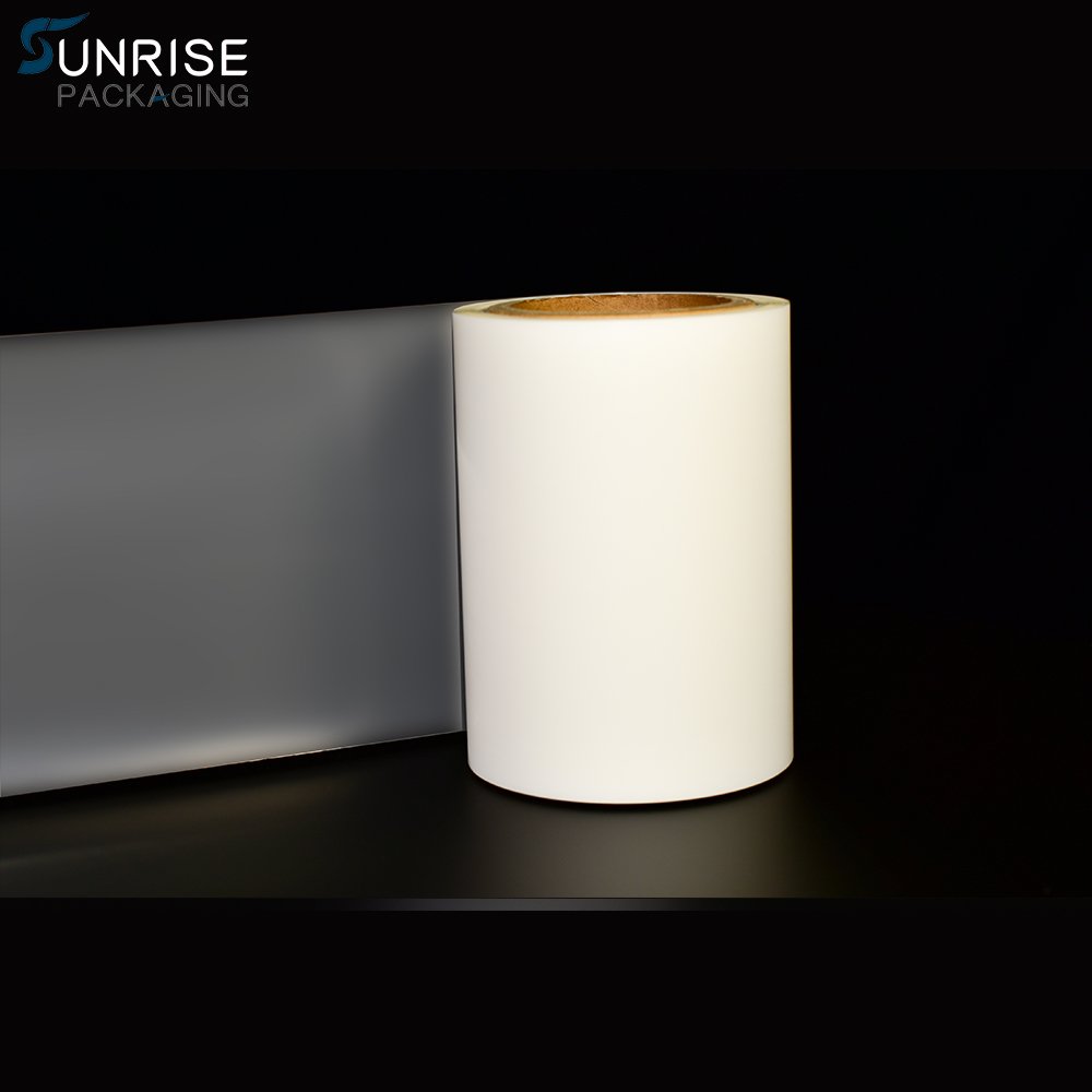 plastic white matte roll film for packaging machine