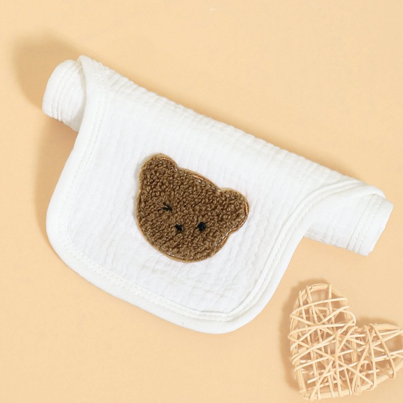 cute- Quick-dry Cotton Ultra Soft Baby Absorbing Sweat Towel Bibs Absorption Towel