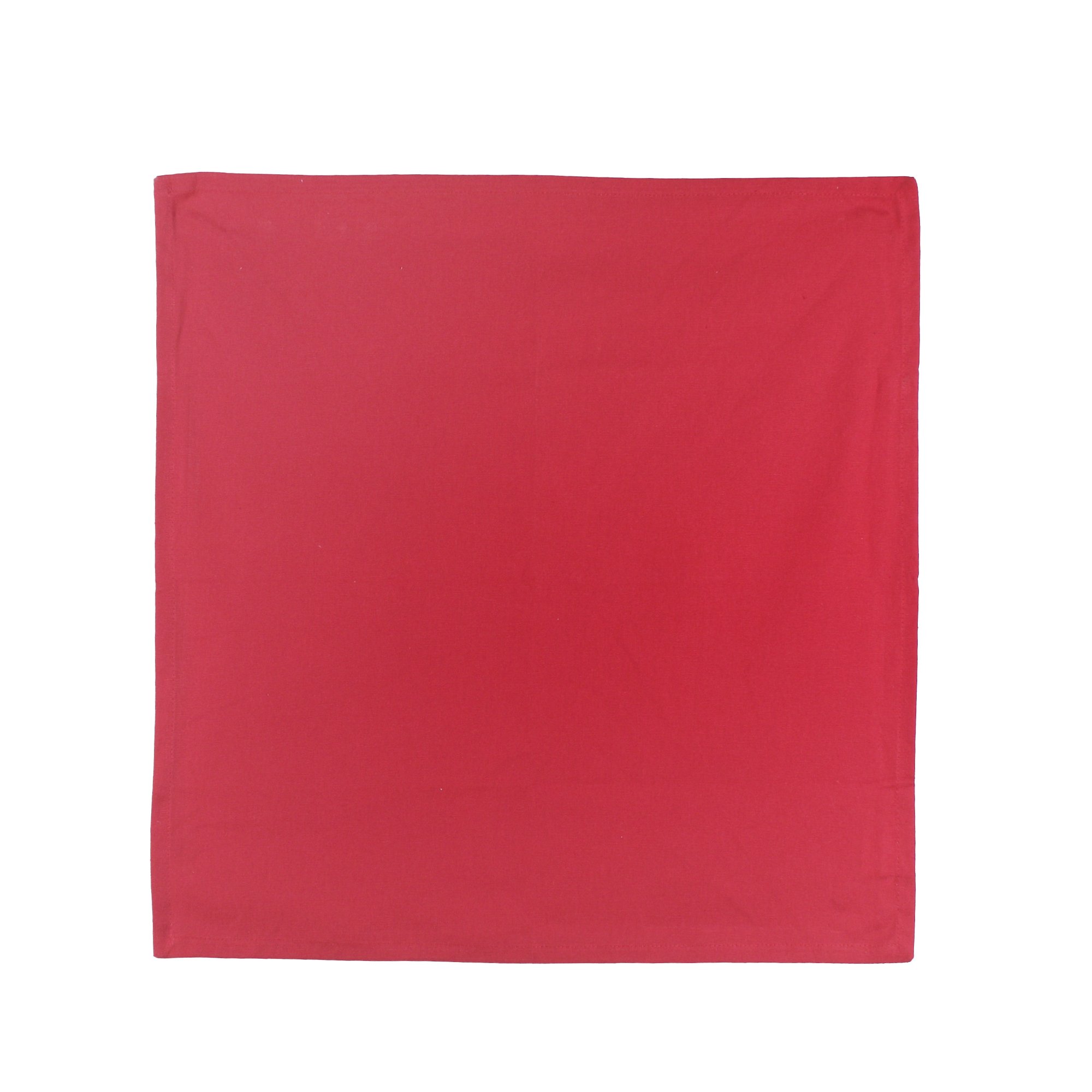 100% Cotton Napkins in Red Soft Woven Plain Style for Weddings Kitchen Airplane Use-for Restaurants