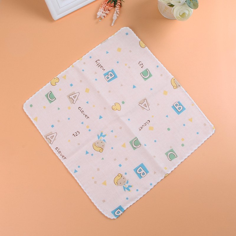 New arrival 100% Cotton material Baby gauze bath towel 2-layer muslin towel newborn Handkerchief baby drool towel