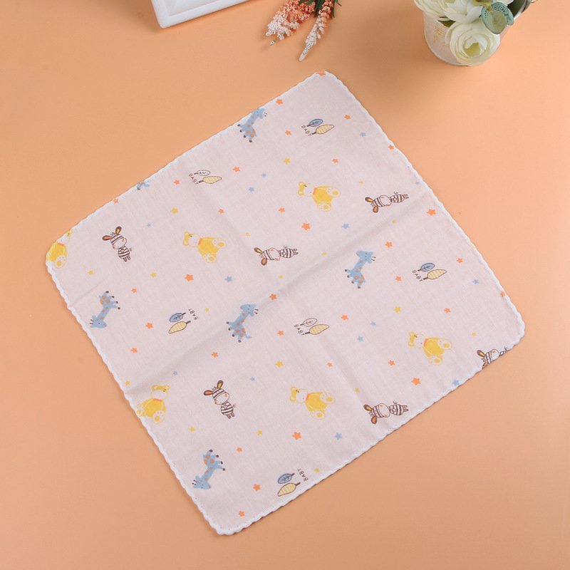 New arrival 100% Cotton material Baby gauze bath towel 2-layer muslin towel newborn Handkerchief baby drool towel