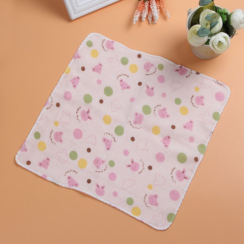 New arrival 100% Cotton material Baby gauze bath towel 2-layer muslin towel newborn Handkerchief baby drool towel