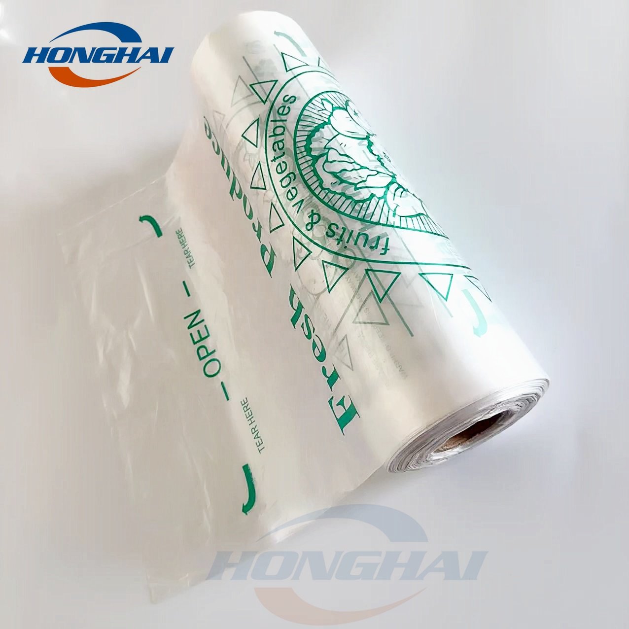 Wholesale HDPE Produce Roll Bags 12X17" Convenient Bag On Roll For Fruits And Vegetables