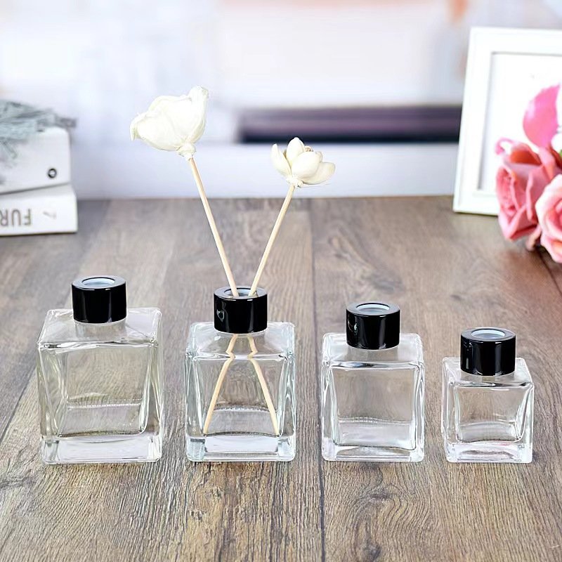 Clear 100ml 200ml empty aroma diffuser bottle reed bottle container