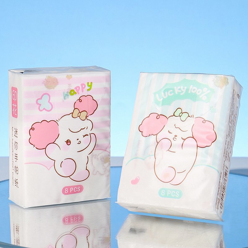 Wholesale High Quality Customized Logo Printing Pocket Tissue Sort Bulk Pocket Pack Handkerchief Paper For Hospital Restaurant
