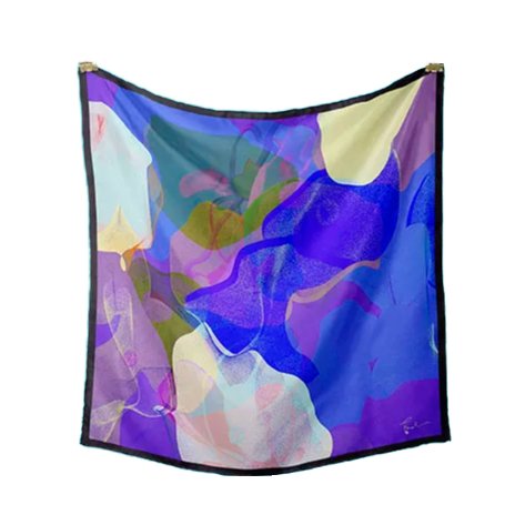 Women's Original Design Silk Handkerchief Scarf Neck Pocket Square with Gift Box