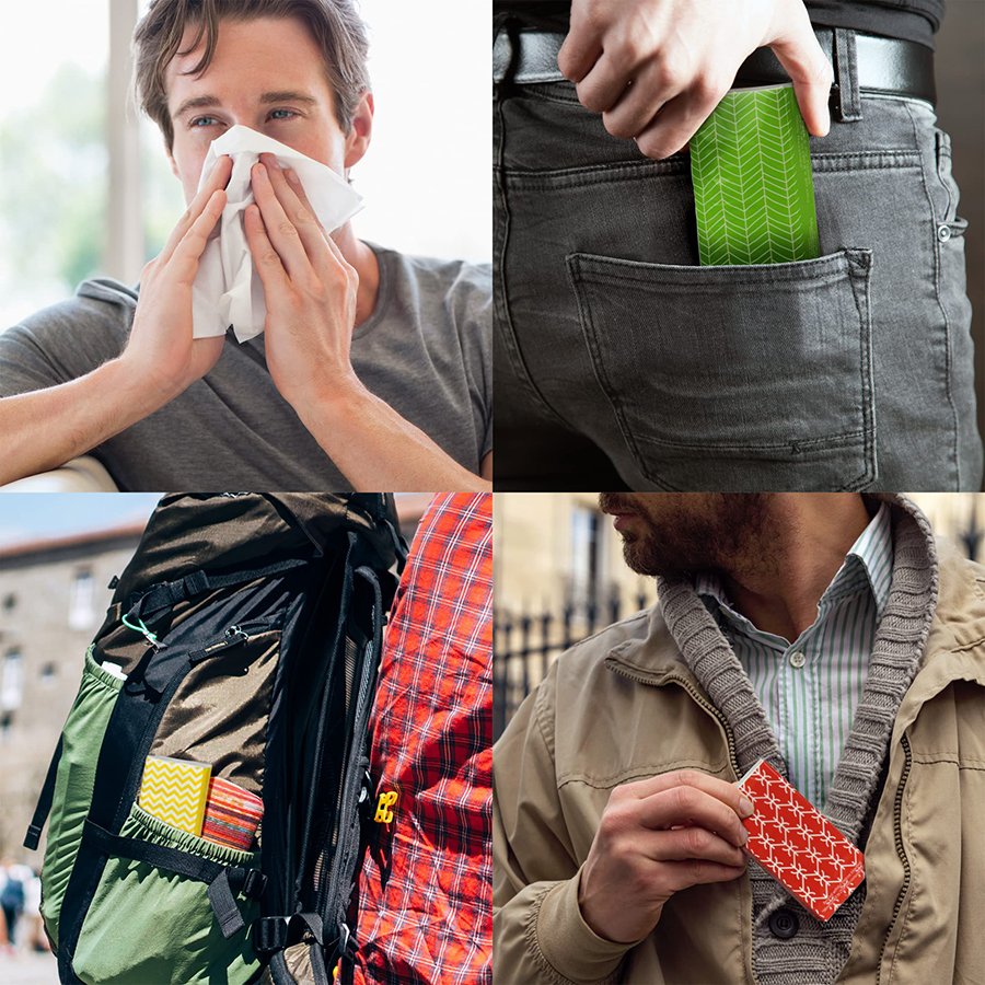 Customized Soft Pocket Facial Tissue Handkerchief Tissue Stocklot Paper