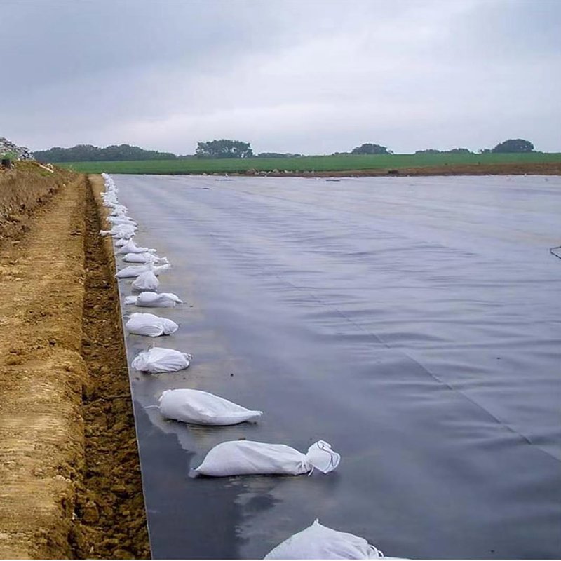 1.0mm HDPE geomembrane pond liner HDPE UV resistant 1.5mm HDPE pond liner 45mil geomembrane price outdoor pond geomembrane liner