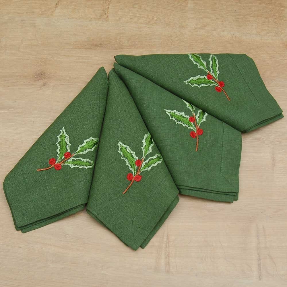 White Linen napkins Embroidered monogram hemstitch Cotton Linen napkin handkerchief fabric cloth napkin placemats for wedding