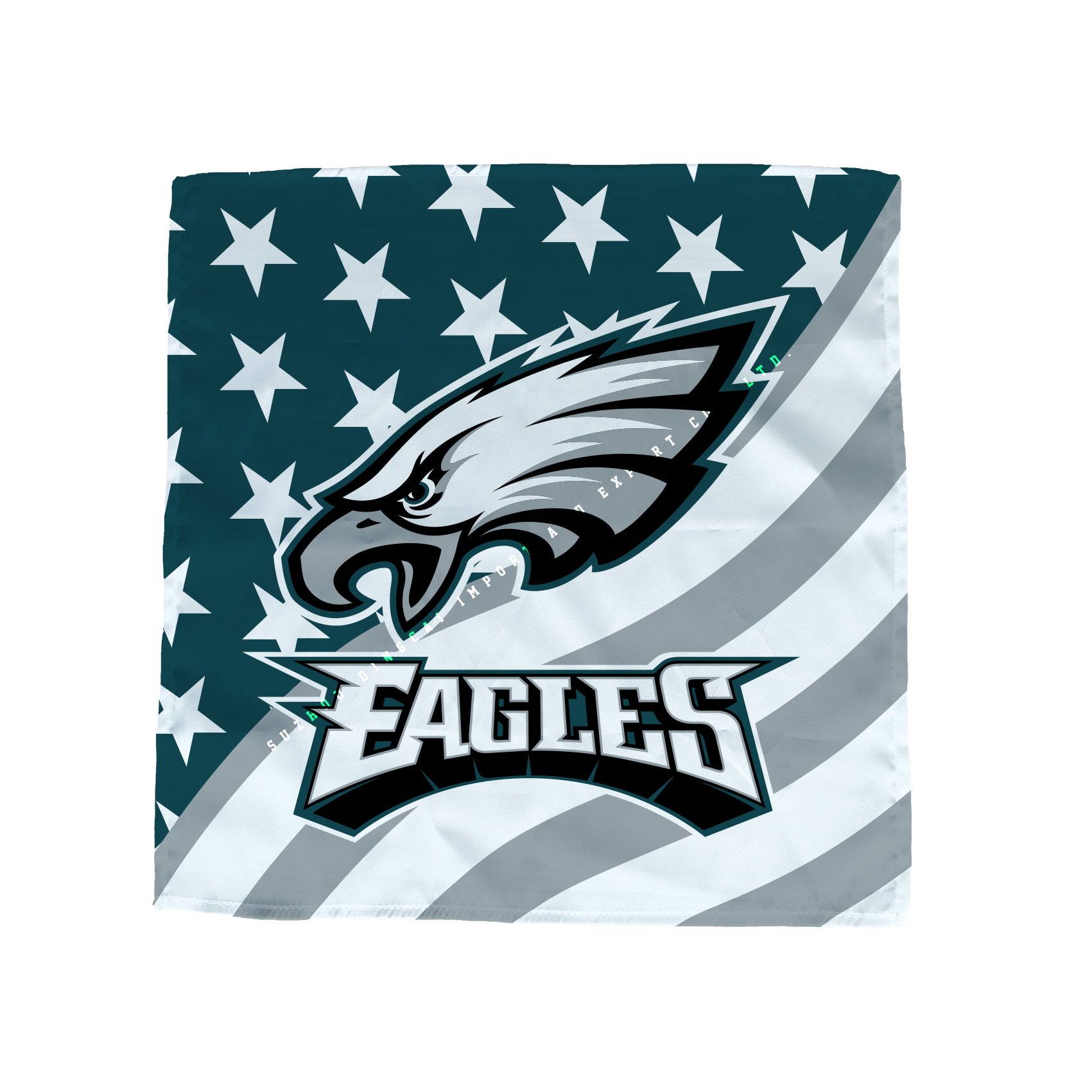 30x30cm 55x55cm 90x90cm Philadelphia Eagles Multifunction Durable Use Bandana custom magic square headband large handkerchief