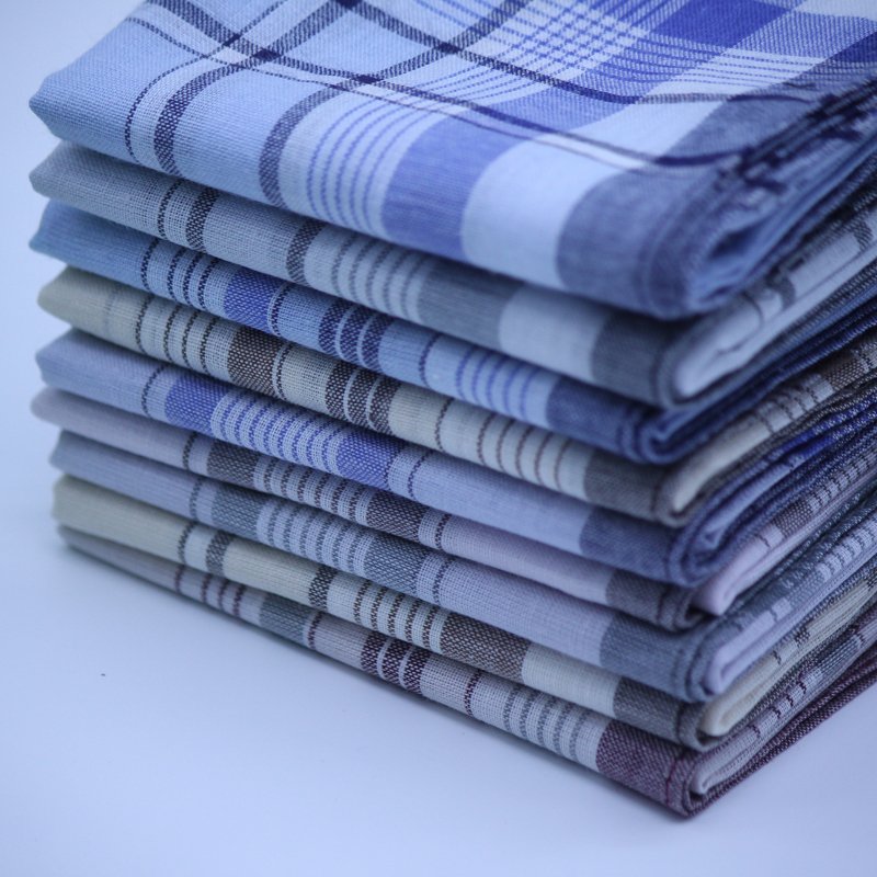Wholesale Cotton Cheap Handkerchief, Men Handkerchief, Custom Handkerchief 100% Cotton YARN DYED 40 X 40 AFH-001 Adults Stripe