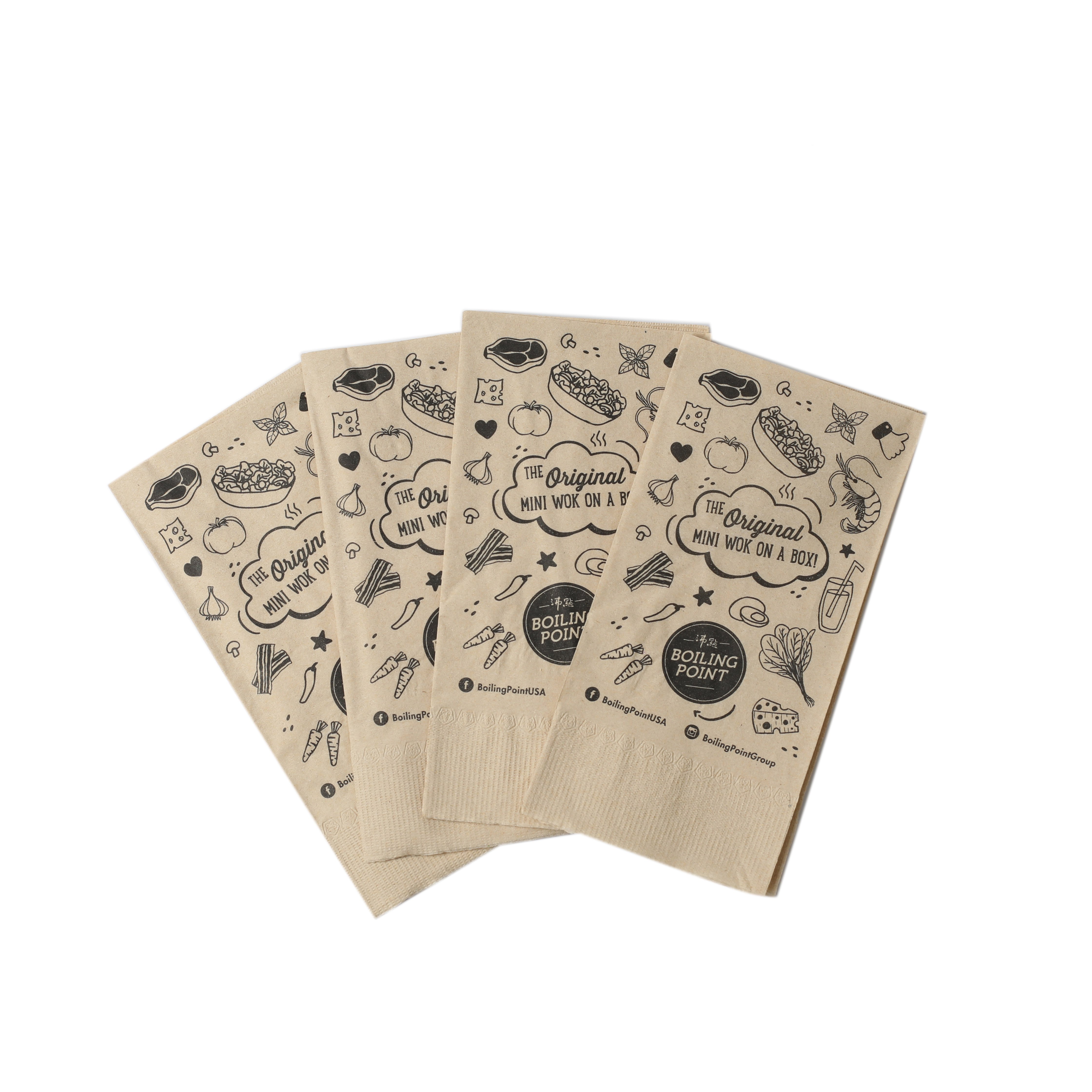 Gastronomic Napkins 17X17 Good Quality Usa Estival Napkin Paper Party Decorative Color Printed Handkerchiefs With Custom Logo