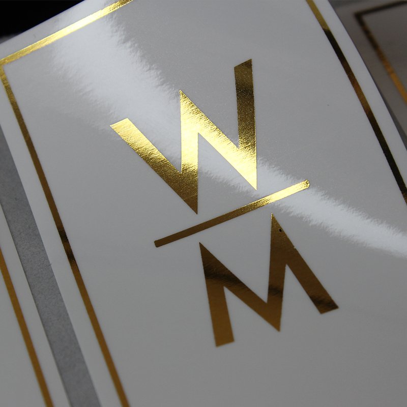 Custom logo gold stamp waterproof vinyl Self-adhesive labels soap package label sticker Oval label sticker
