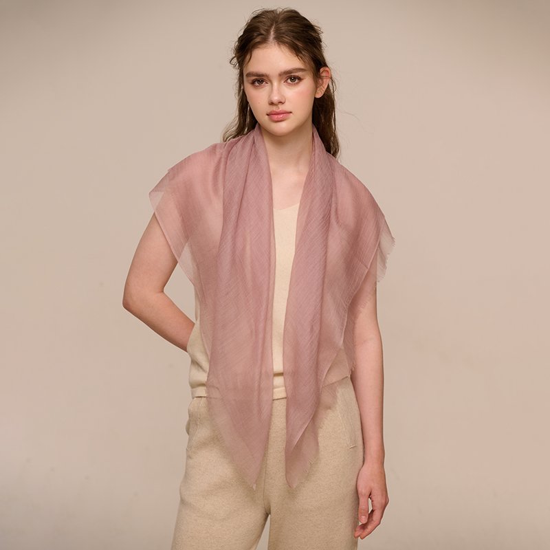 100% pure cashmere lightweight square scarf
