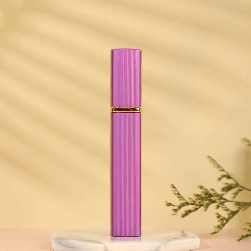 Luxurious 12ml Aluminum-Covered Glass Miniature Perfume Atomizer Portable Refillable Option Your Fragrance Needs Square 30ml