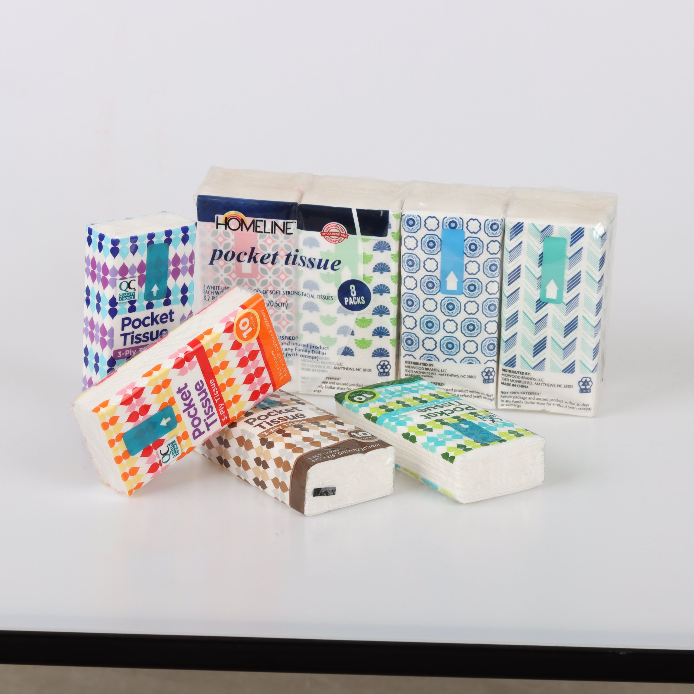 Wholesale Top Quality Good Price Perfumed 3ply Custom Printing Handkerchief Paper Pocket Mini Facial Tissue
