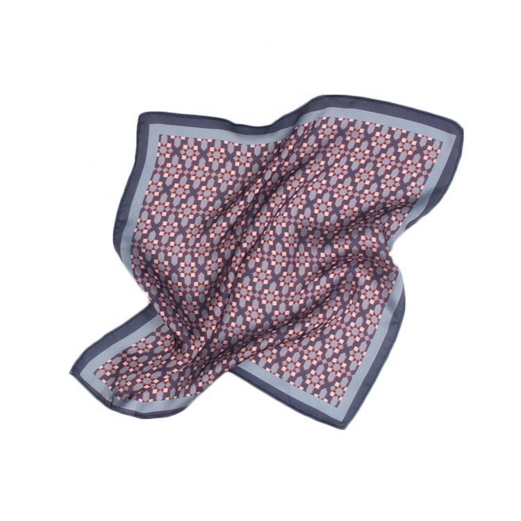 2024 New Styles Custom Design 100% Silk Pocket Squares High Quality Flower Pattern Luxury Classic Pocket Squares For Fashion Men