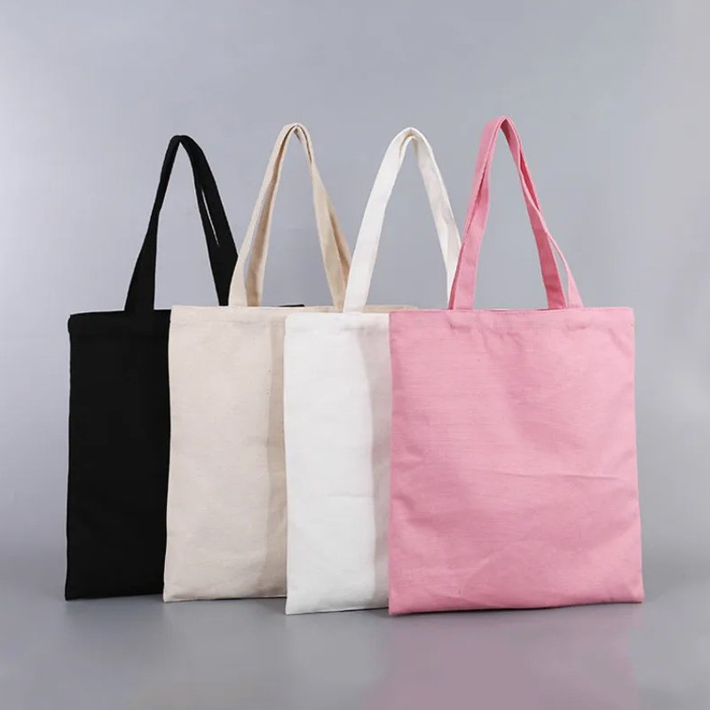 Design reusable and custom printed aesthetic tote canvas bag tote bag canvas standard size canvas tote bag