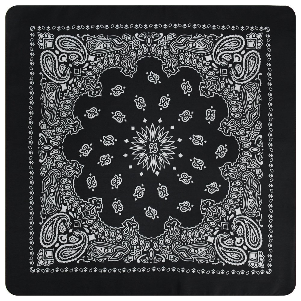 Hot Selling Fashion Polyester Double Cashew Double Insect Versatile Magic Headscarf 54 * 54 Cycling Magic Square Scarf