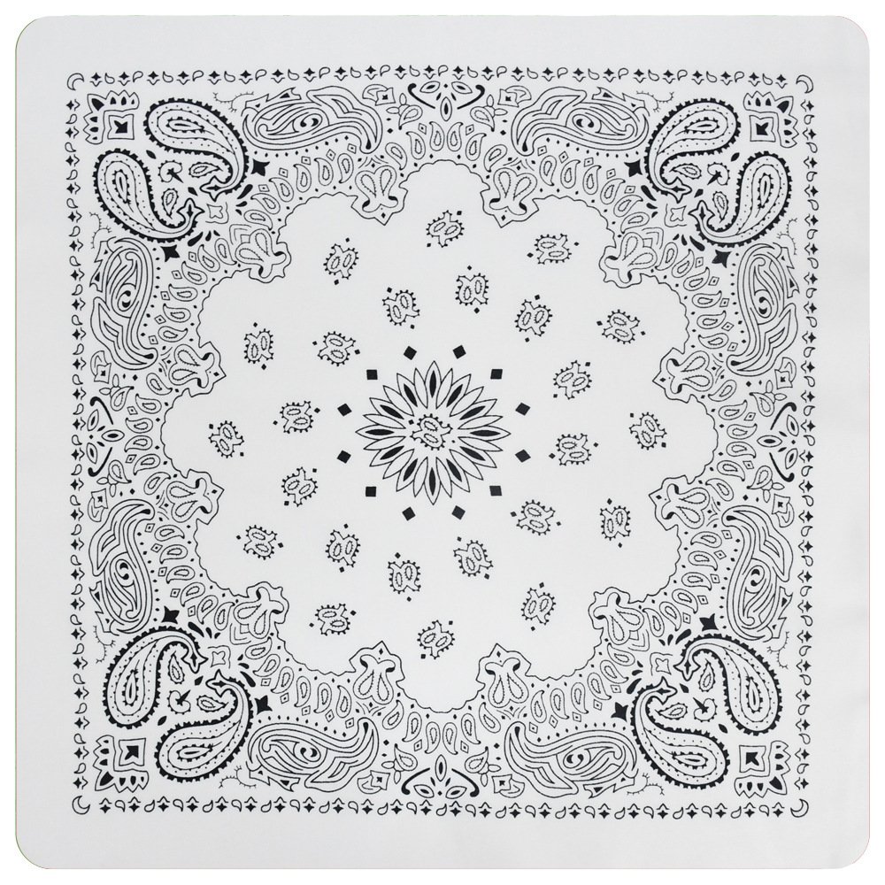 Hot Selling Fashion Polyester Double Cashew Double Insect Versatile Magic Headscarf 54 * 54 Cycling Magic Square Scarf