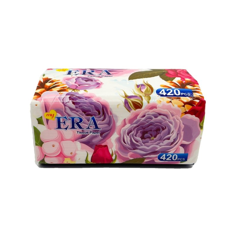 China paper factory wholesale 2ply tissue virgin wood 3 layer custom printed ERA brand tissue paper