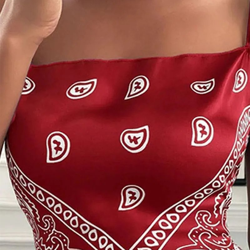 China Manufacturer Women Crop Tops Halter Backless Bowknot Satin Vest Sexy Women Summer Handkerchief Tank Tops