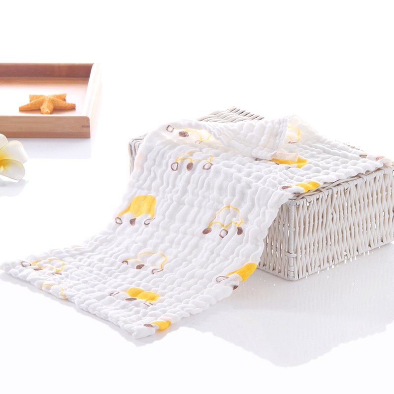 Newborn 6 layer Muslin Gauze Baby Wash Cloth Face Towels Soft 100% Cotton Baby Face Towel