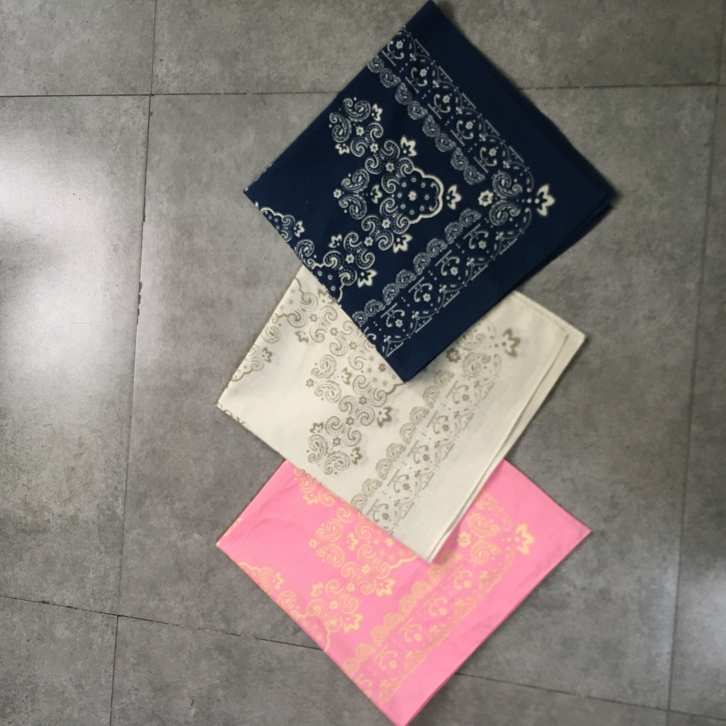 custom Paisley Bandanas double sided printCowboy Bandana Handkerchiefs Paisley Print Head Wrap Scarf