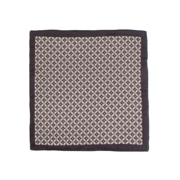 Perfect Hand Rolled Silk Checkered Formal Pocket Square Designer Printed Handkerchief