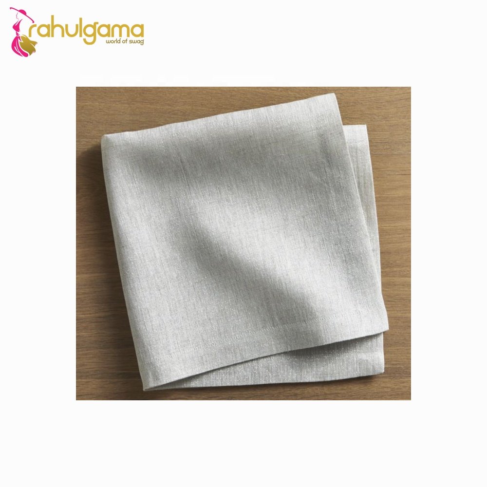Hemstitch Napkin 100% Linen Stone Washed Soft Disposable Dinner Napkin Woven and Printed Roll for Kitchen Wholesale