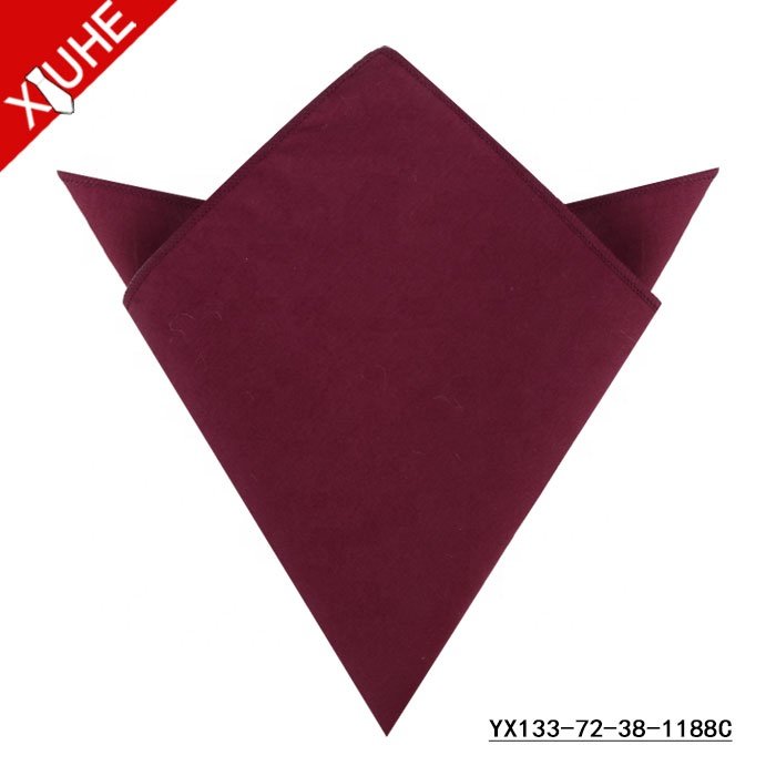 Custom Printed Plain Design Men Cotton Soft Handkerchiefs with Sale
