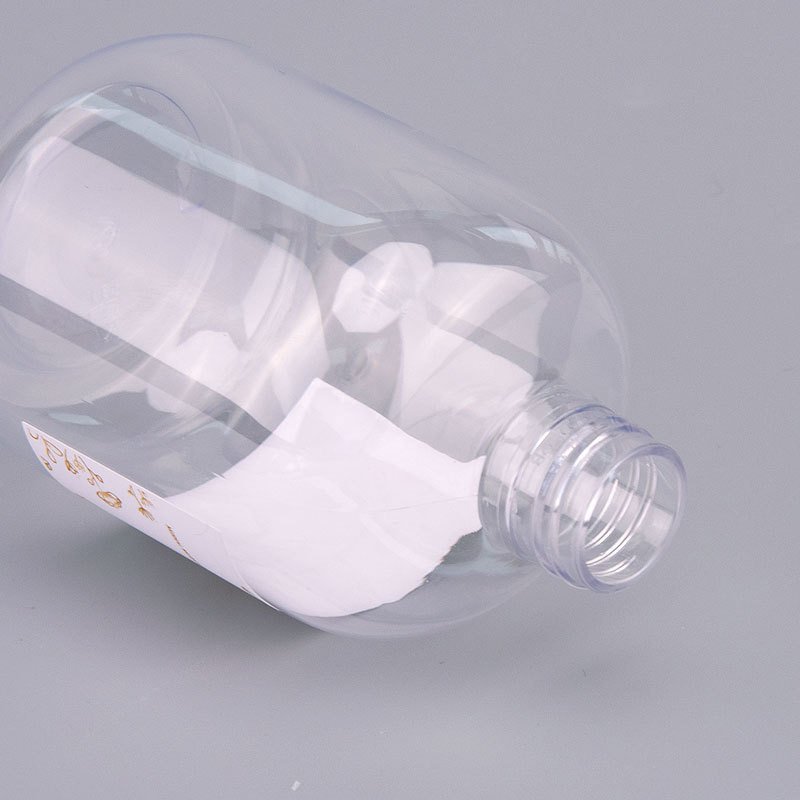 500ml 16 ounces Transparent PET Plastic Bottle with Black Trigger Sprayer