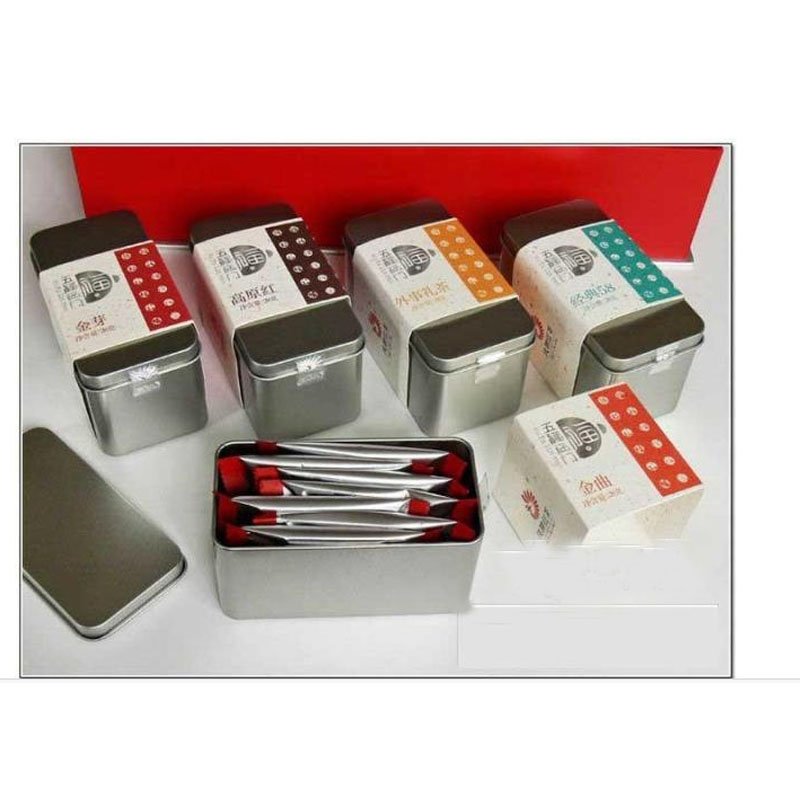 Factory Hot Sale Custom Tin Box Metal Lunch Tin Box Storage Box Vintage Cosmetic PVC Mirror Personal Care Tinplate Tin Suitcase