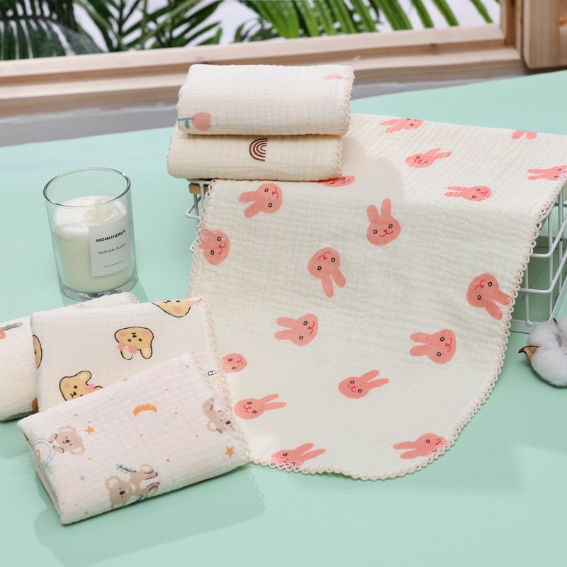 Long Burp Cloth for Baby Kindergarten Face Towel Infant Drooling Bibs Washcloth Cotton Muslin-Handkerchief Nursing Towel towel