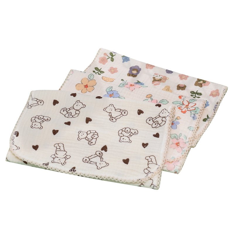 Long Burp Cloth for Baby Kindergarten Face Towel Infant Drooling Bibs Washcloth Cotton Muslin-Handkerchief Nursing Towel towel