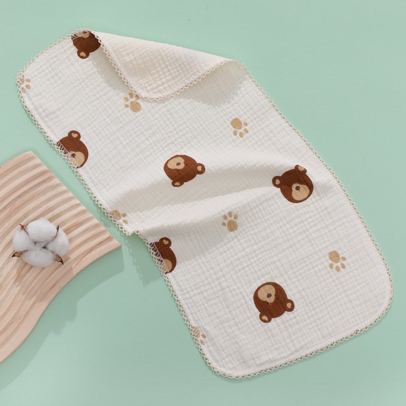 Long Burp Cloth for Baby Kindergarten Face Towel Infant Drooling Bibs Washcloth Cotton Muslin-Handkerchief Nursing Towel towel