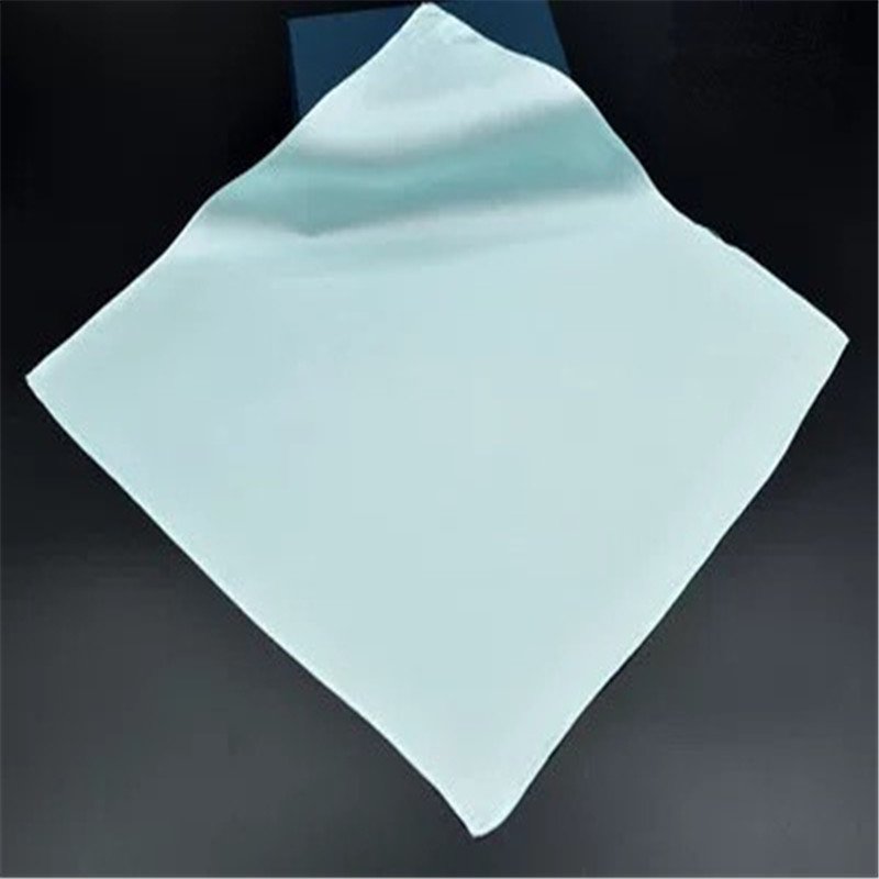 Wholesale Graceful Luxury Duechess Pocket Square Solid Color Pure Silk Handkerchief for Women Girl Gift Christmas