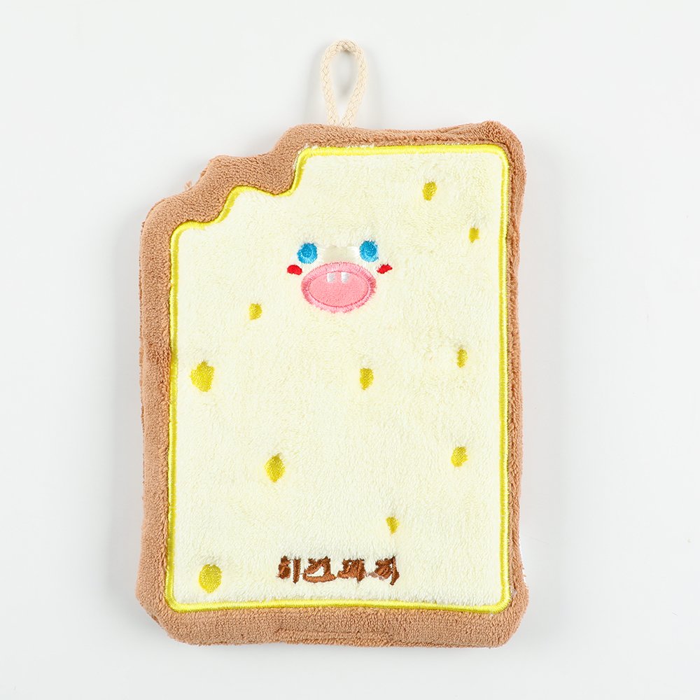 Wholesale Three-layer Coral Fleece Hand Bath Towel Cute Cartoon Design Quick-Drying Cloth Handkerchief for Kitchen Use