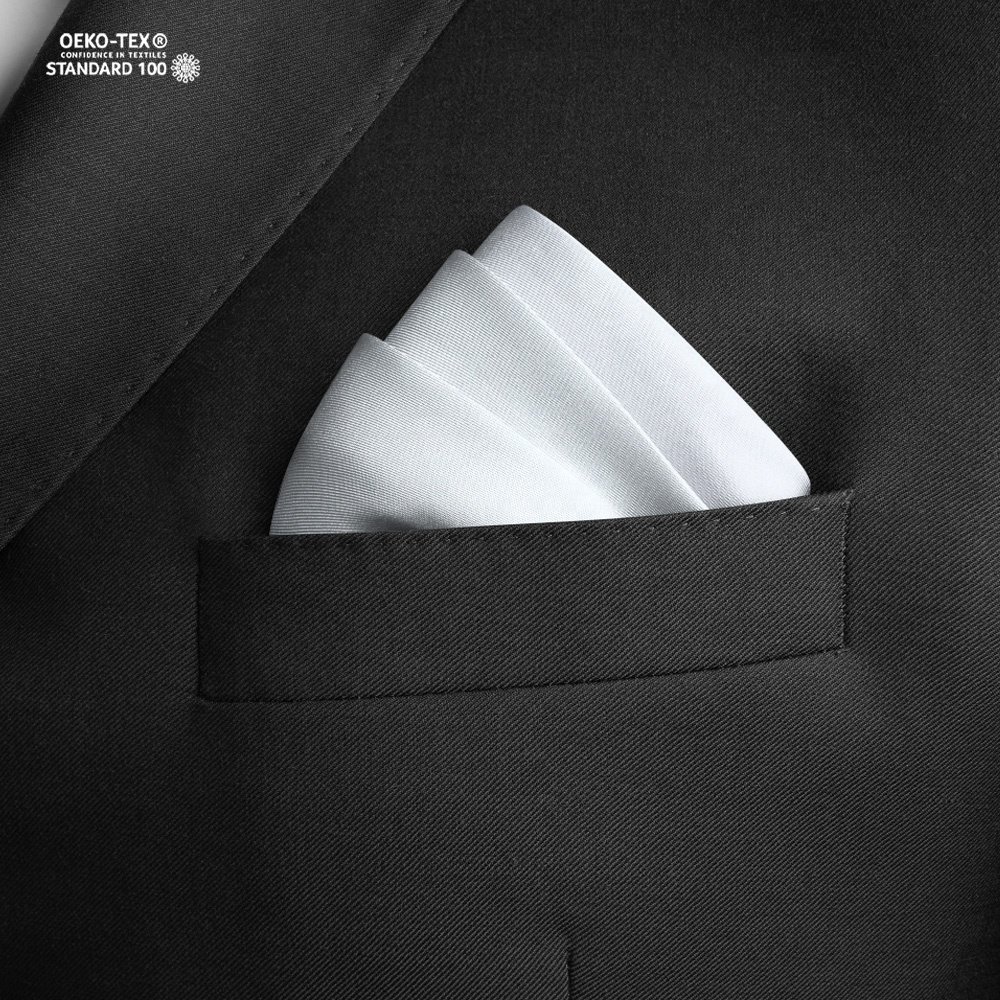 Men's Suits Silk Handkerchiefs 100% Mulberry Silk Pocket Square Hankies Men's