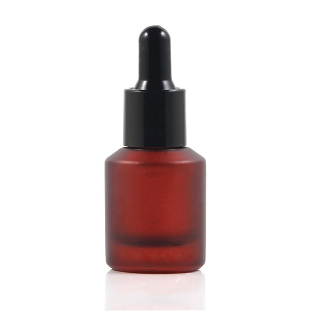 Fuyun MOW 1pcs 15ml Cosmetic Packaging Serum Dropper Bottle 30ml Pink Essential Oil Dropper Bottle With Black Dropper