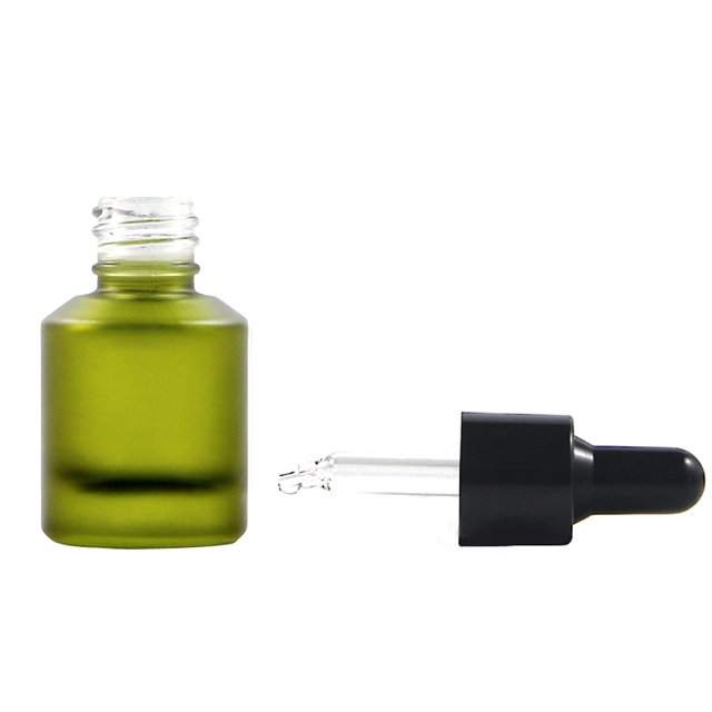 Fuyun MOW 1pcs 15ml Cosmetic Packaging Serum Dropper Bottle 30ml Pink Essential Oil Dropper Bottle With Black Dropper