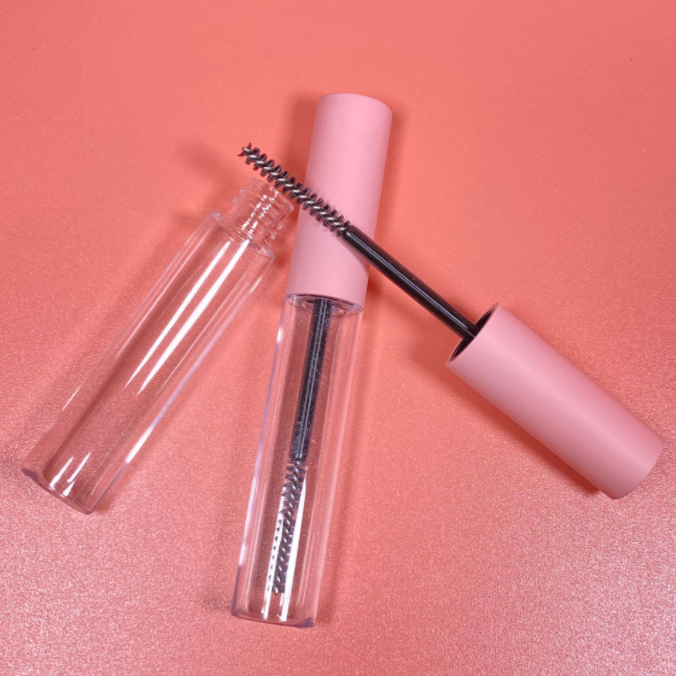 Cosmetics packaging material 10ml pink round tube DIY small straight eye black tube