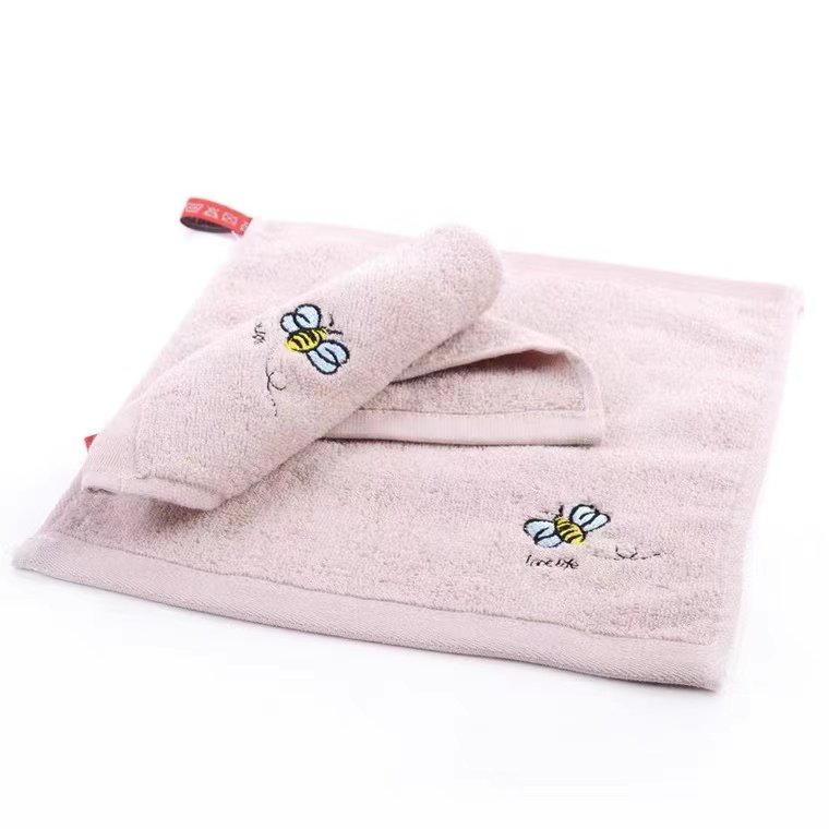 Wholesale Bamboo Fiber Towel Fabric Cartoon Baby Handkerchief Baby Face Towel