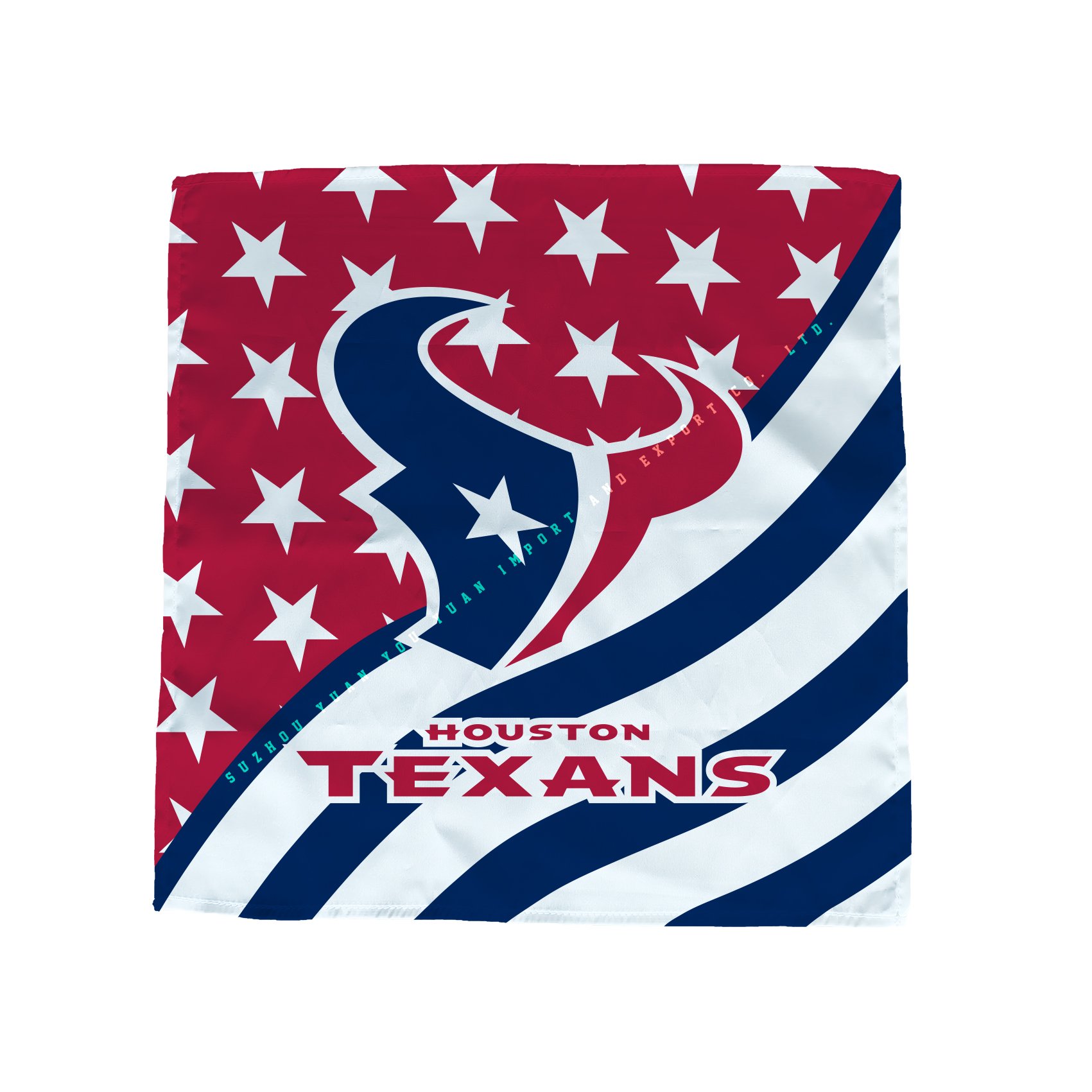 30x30cm 55x55cm 90x90cm Houston Texans Multifunction Durable Use Bandana custom magic square headband large handkerchief