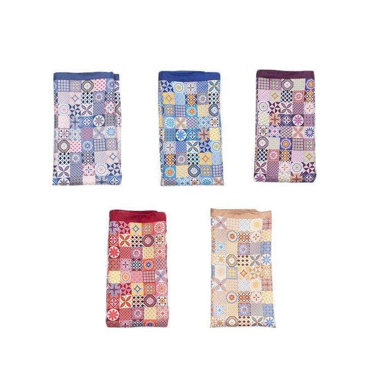 Custom Print Hand Rolled Print Design Pocket Squares Men Silk Handkerchief