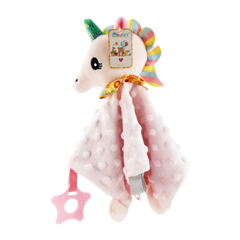 High Quality Newborn Slobber Baby Comforter Security Blanket Animal Handkerchief Saliva Blanket For Baby
