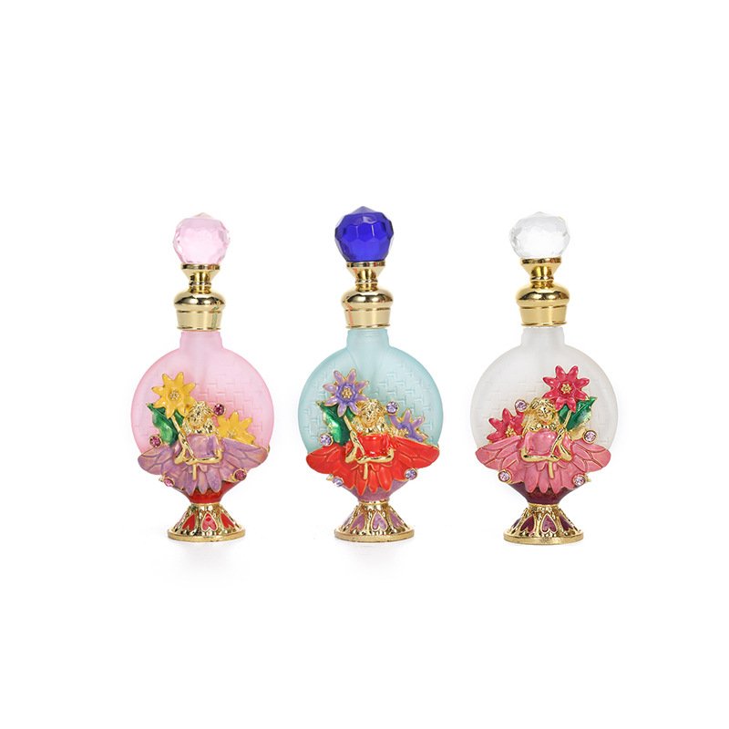15ml enamel rose orchid Dubai style essential oil perfume empty bottle luxury customization glass bottles