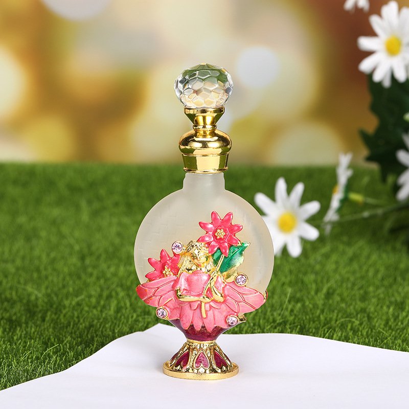 15ml enamel rose orchid Dubai style essential oil perfume empty bottle luxury customization glass bottles